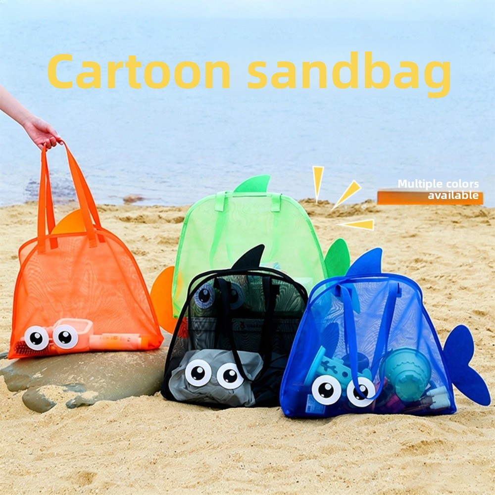 Kids Toys Shop - Kids Mesh Beach Bags Colorful Cartoon