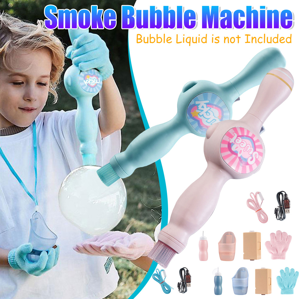 Bubble Machine Outdoor - Elastic Smoke Bubble Machine Portable Bubble