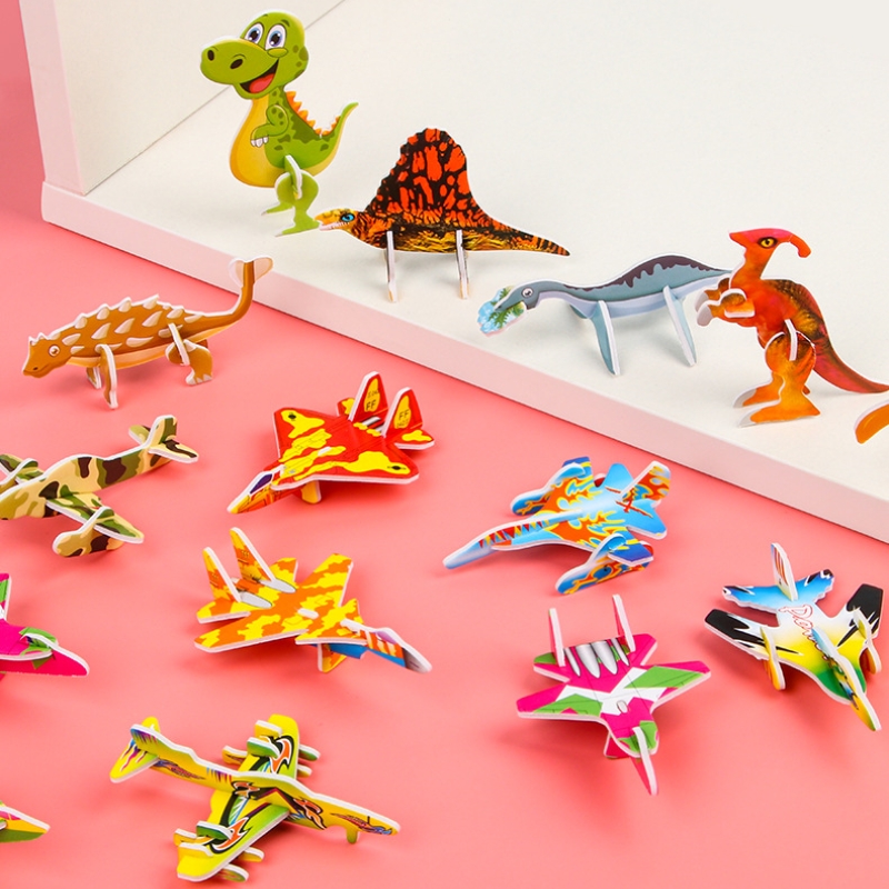 10pcs Creative Cute Paper Plan - огляд і ціна Kids Toys Dinosaur