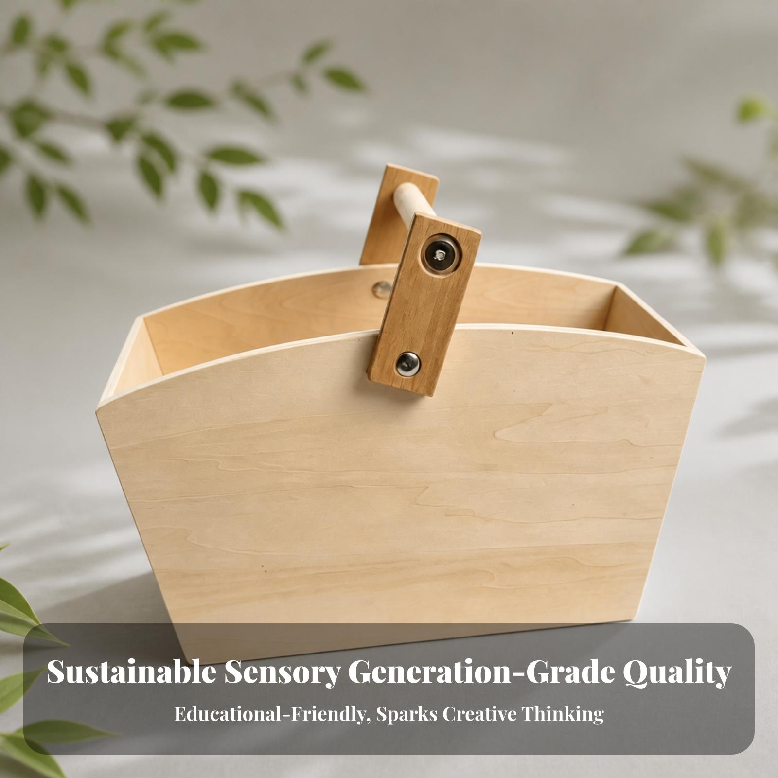 Wooden Children Play Basket wi - огляд і ціна Kids Toys Stores
