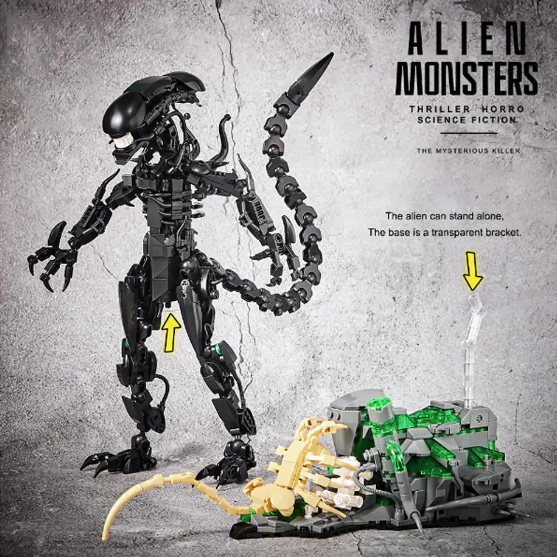 MOC 7048 Alien Monsters Buildi - огляд і ціна Xenomorph Kids Toys