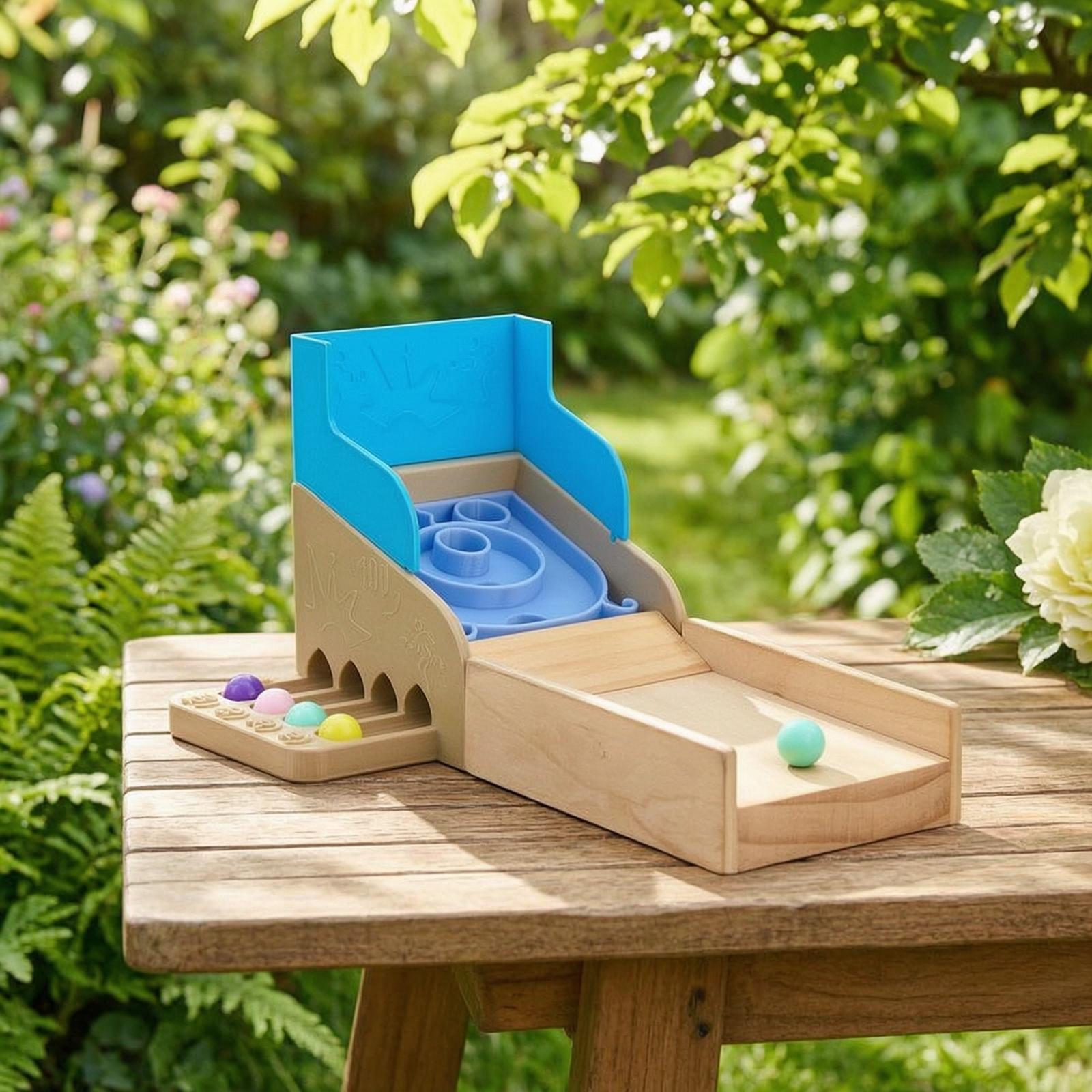 Wooden Marble Toy with Sloped  - огляд і ціна Marble Run Set