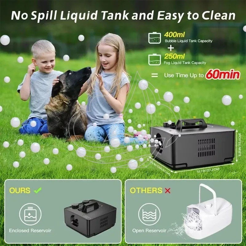 2-in-1 Smoke Bubble Machine Po - огляд і ціна Bubble Machine Outdoor