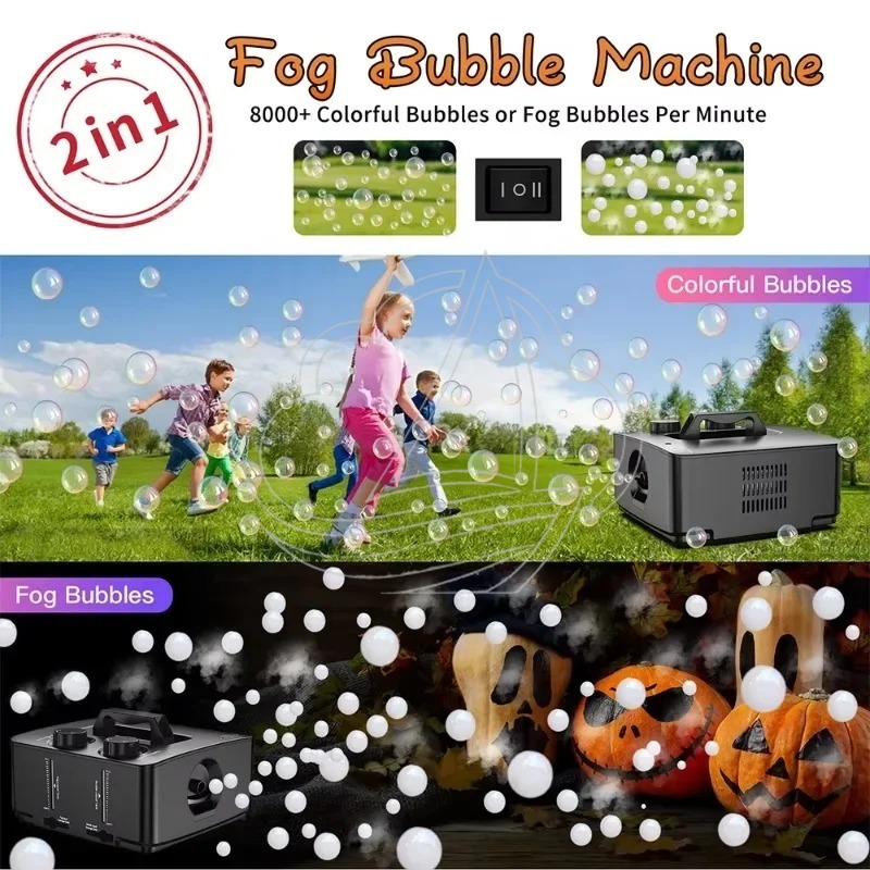 2-in-1 Smoke Bubble Machine Po - огляд і ціна Bubble Machine Outdoor