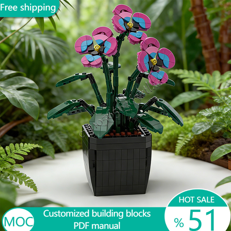 511 PCS Flowers Garden Pansies - огляд і ціна Kids Toys Blocks