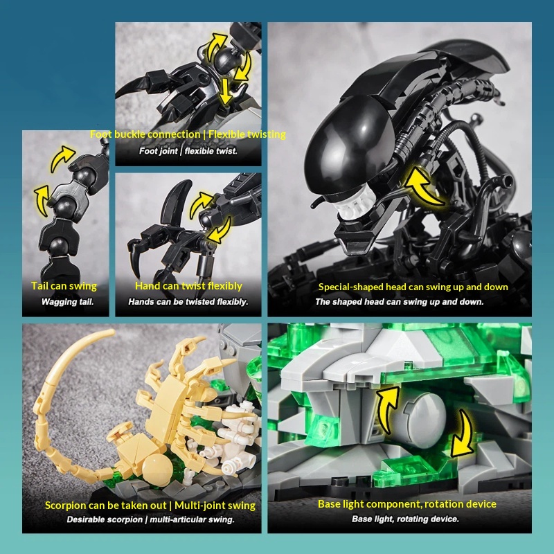 Hot Selling  Alien Monster Xen - огляд і ціна Xenomorph Kids Toys