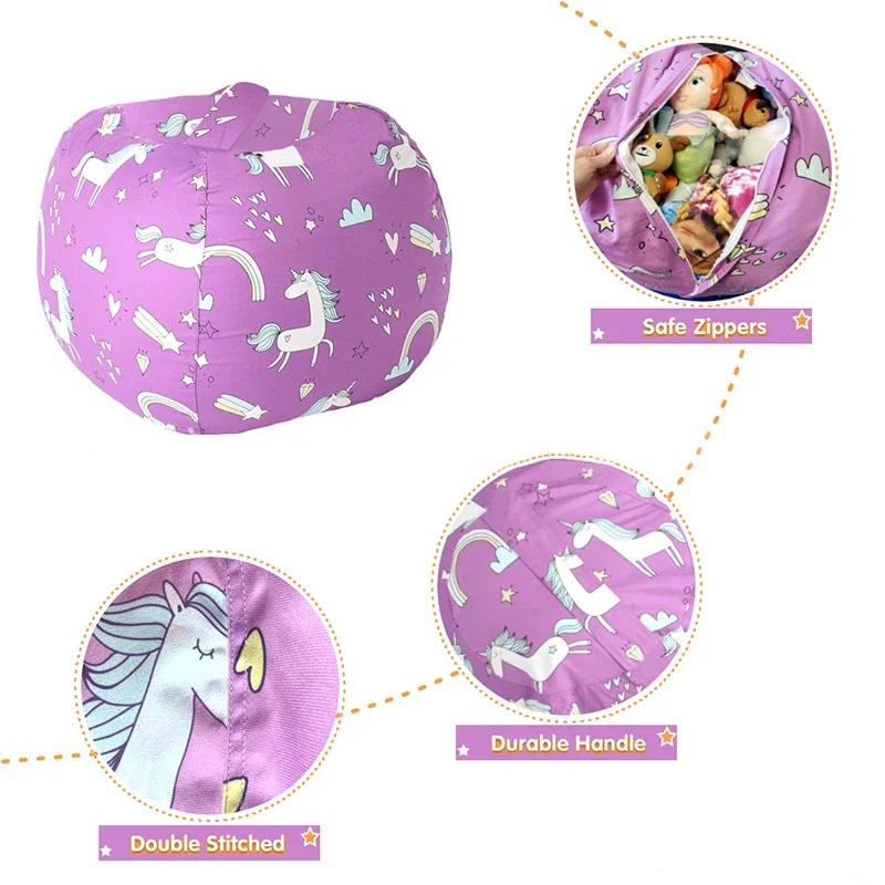 New Bean Bag Storage Stuffed A - огляд і ціна Kids Zip Toys