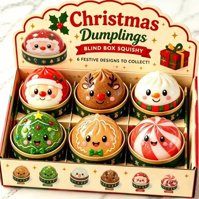 Christmas Dumpling Squishy Squ - огляд і ціна Kids Toys Xmas