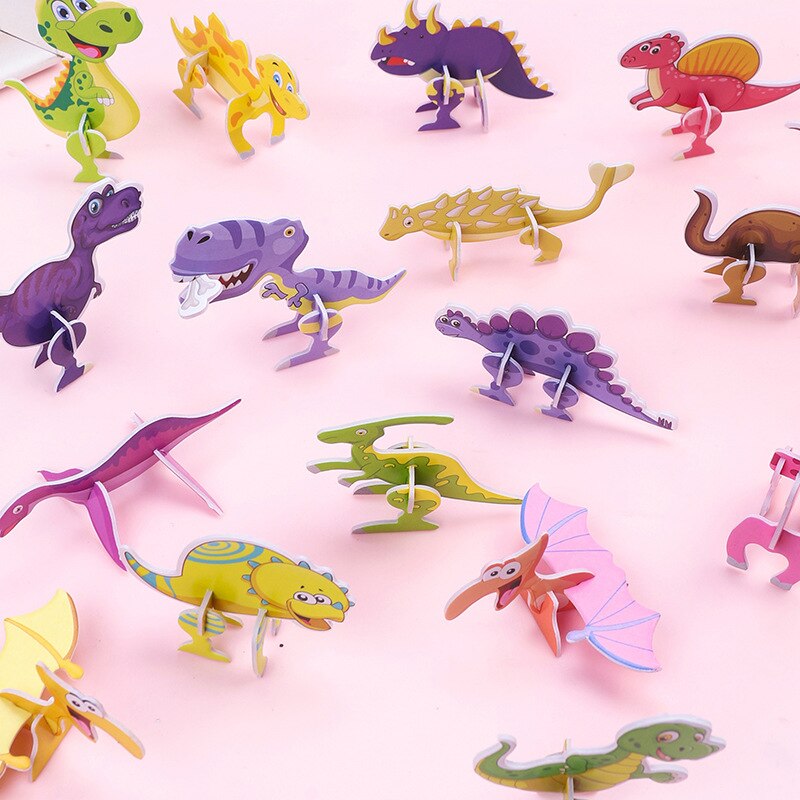 40Pcs Paper Dinosaur 3D Puzzle - огляд і ціна Kids Toys Dinosaur