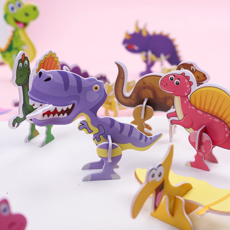 40Pcs Paper Dinosaur 3D Puzzle - огляд і ціна Kids Toys Dinosaur