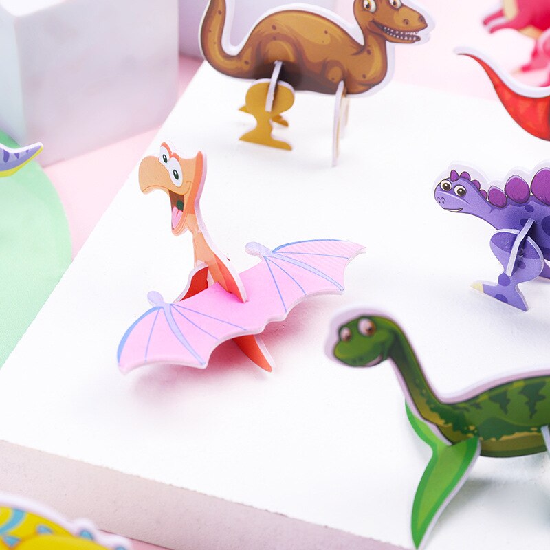 40Pcs Paper Dinosaur 3D Puzzle - огляд і ціна Kids Toys Dinosaur