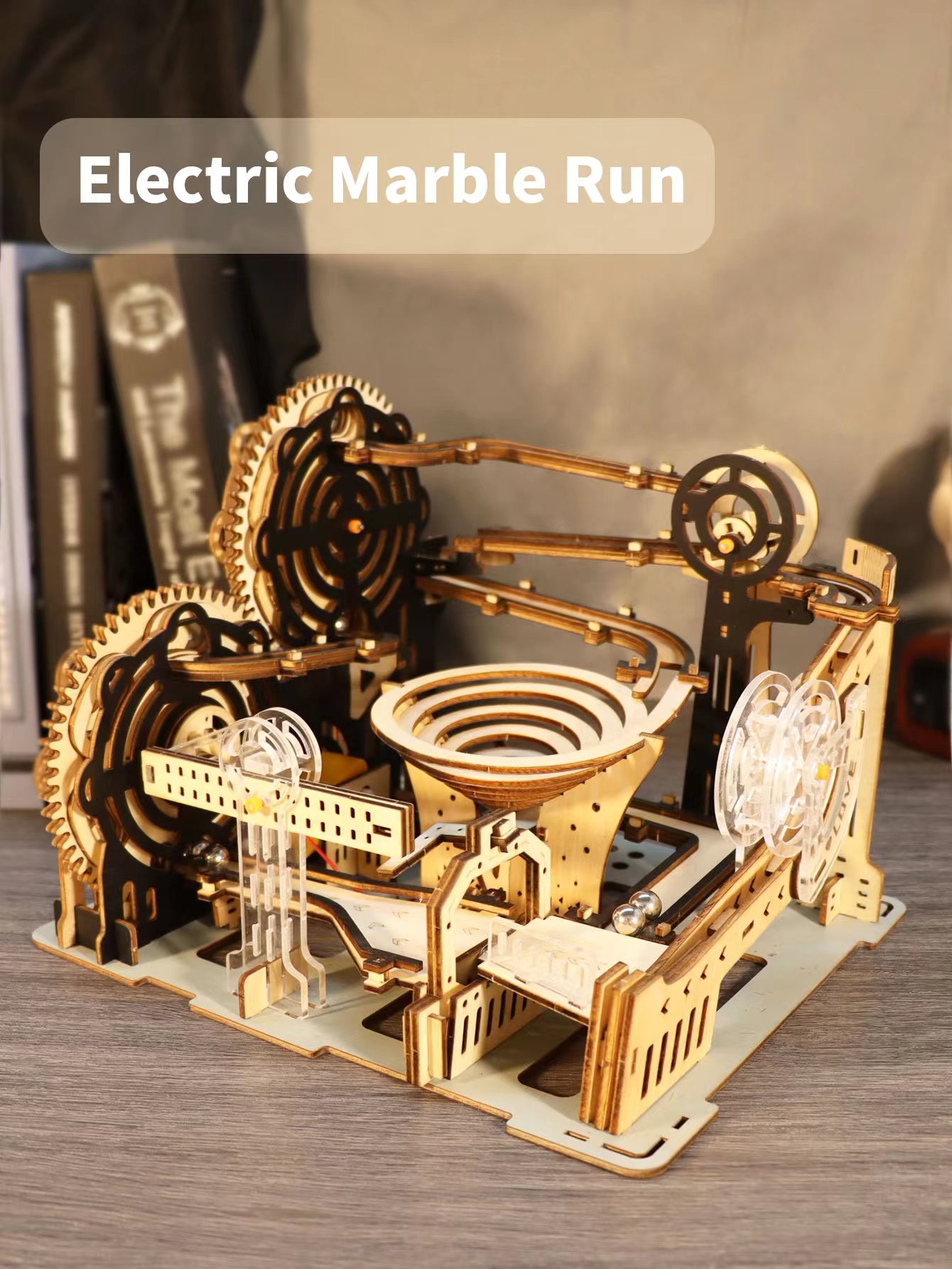 Electric 3D Wooden Puzzles Mar - огляд і ціна Marble Run Set