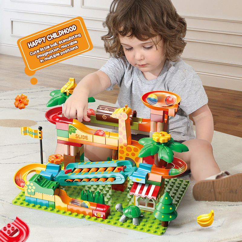 DIY Marble Run Slide Blocks Ra - огляд і ціна Marble Run Set