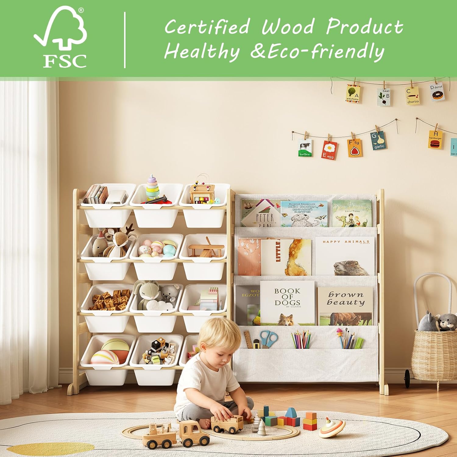 Solid Pine Wood Kids Toy Stora - огляд і ціна Kids Toys Stores