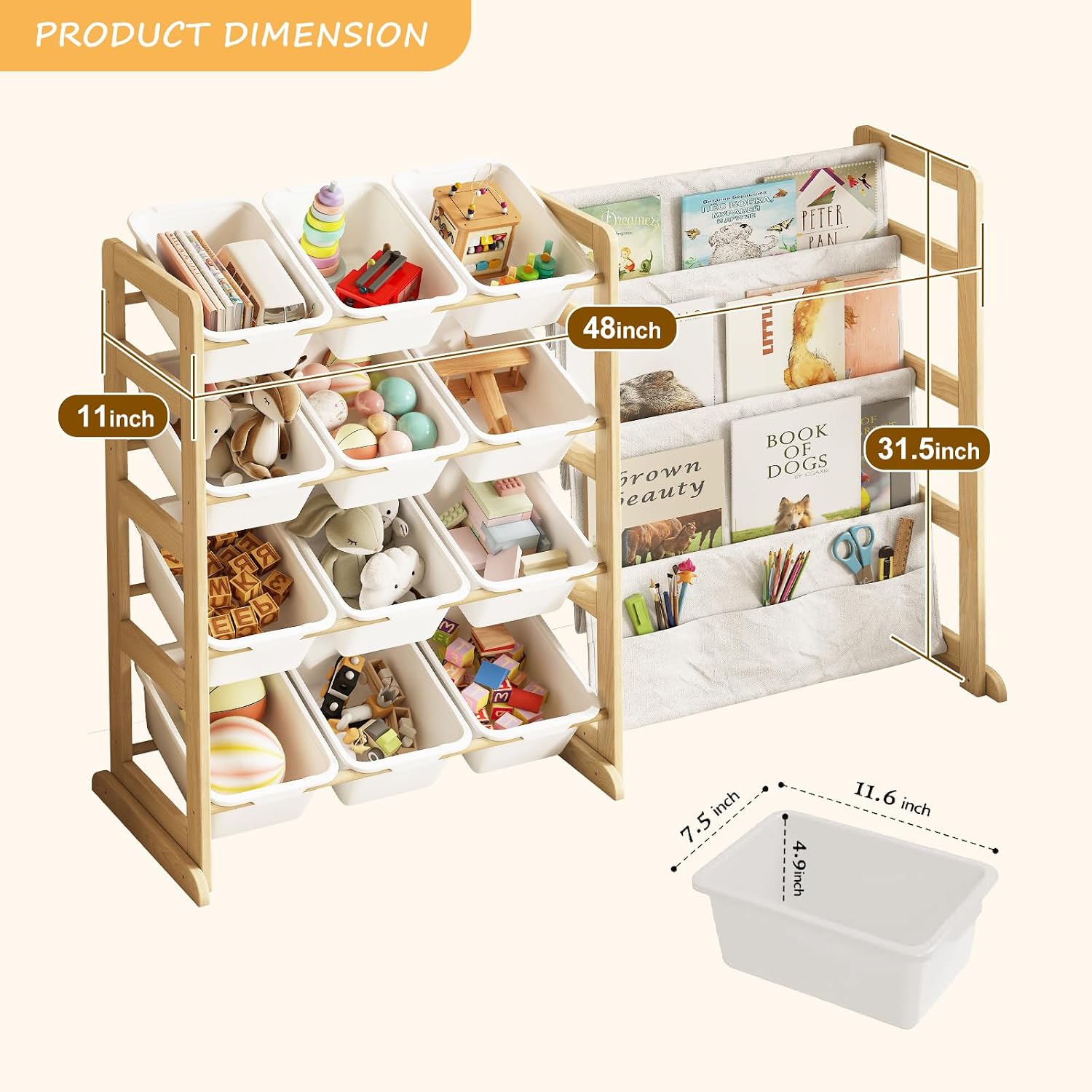 Solid Pine Wood Kids Toy Stora - огляд і ціна Kids Toys Stores